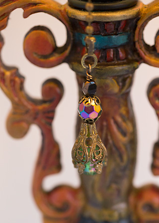 Art Nouveau Moon Shaped Victorian Lampshade