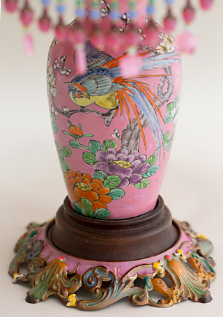 Pink Chinoiserie Lamp Base