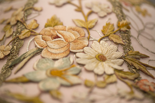 Detail of Antique English Embroidery