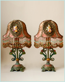 Pair of 1920s Mantle lamps