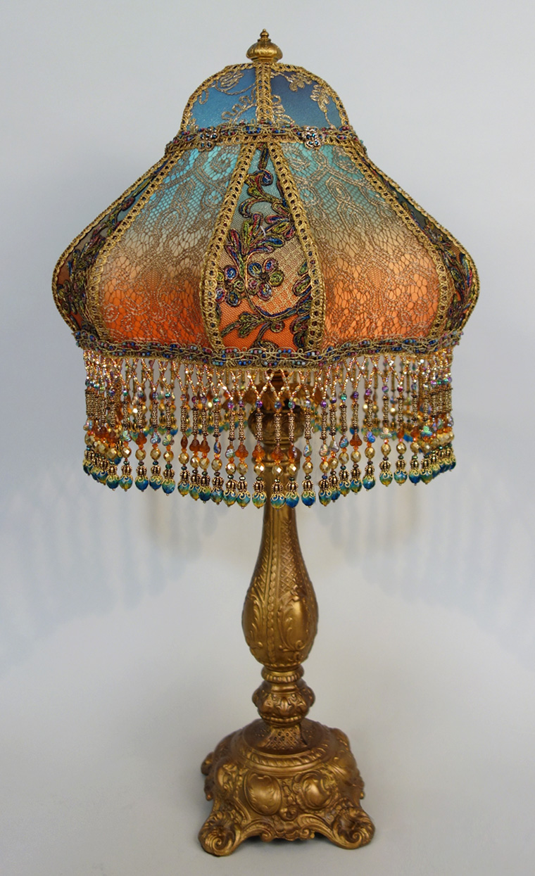 Bohemian Style Antique Beaded Lamp