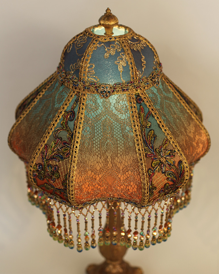 Bohemian Style Antique Beaded Lampshade