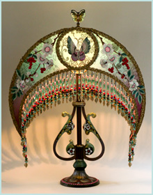 Chinese Victorian Moon  Lampshade