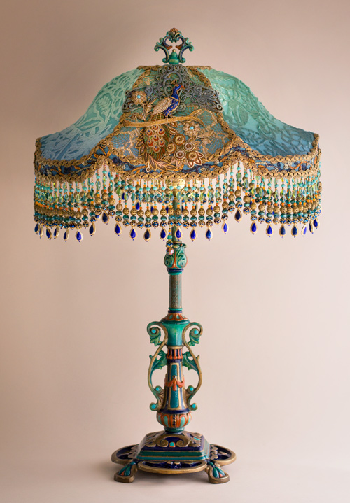 Nightshades Victorian Lampshade Jardin, Victorian Lamp Shades With Beaded Earrings