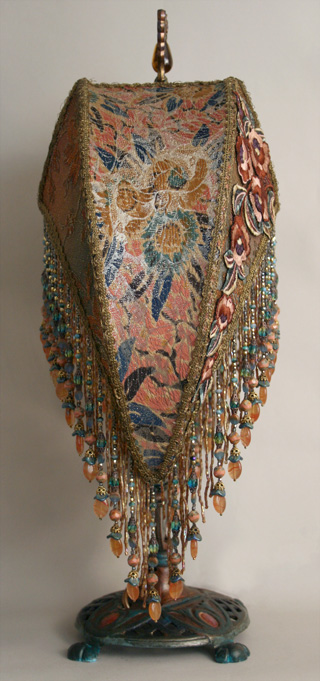 detail of victorian ribbon roses